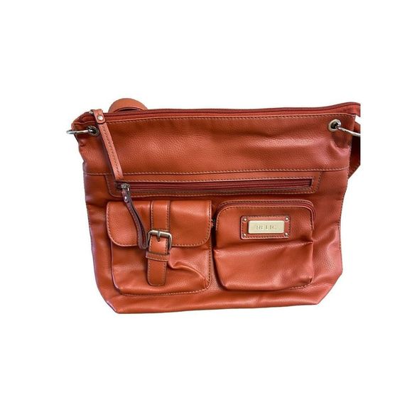 Relic Handbags - RELIC brick red square shape adjustable straps crossbody/shoulder bag